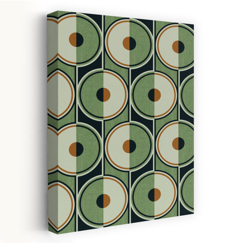 Art contemporain, art mural géométrique contemporain audacieux, H 12 po x l 8 po, Green