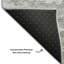 Tapis argenté de qualité supérieure lavable à la machine Kolten-731130474