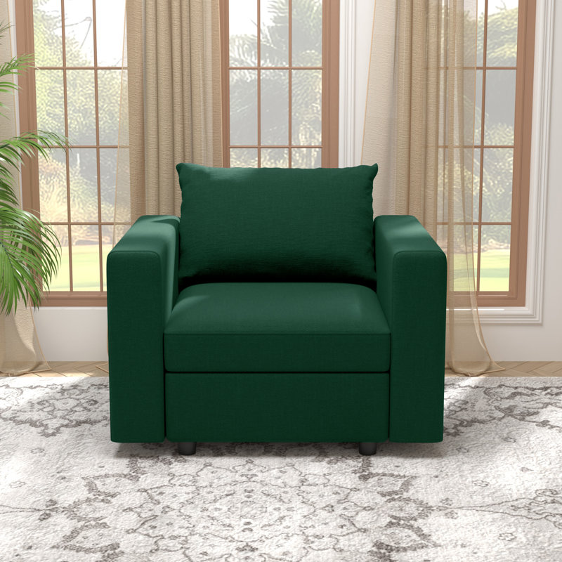 Fauteuil d'appoint modulaire rembourré avec rangement BOX MODULE STO SOFA, Mélange de coton