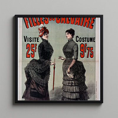 "Aux Filles du Calvaire", affiche française rétro des années 1890, art mural encadré