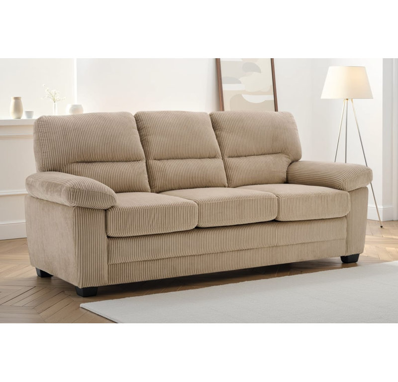Sofa, Beige Corduroy, 3