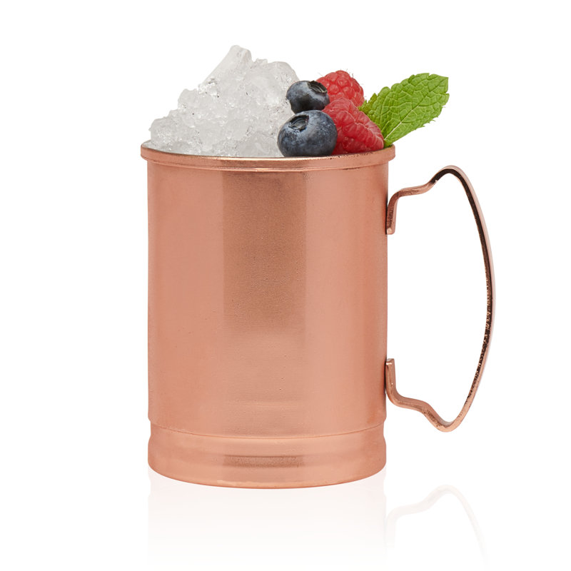Libbey 14-Ounce Copper Moscow Mule Mugs with Handles, Set of 4