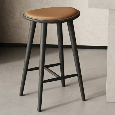 Creamy-white Nut-brown side Chair(Set of 2)