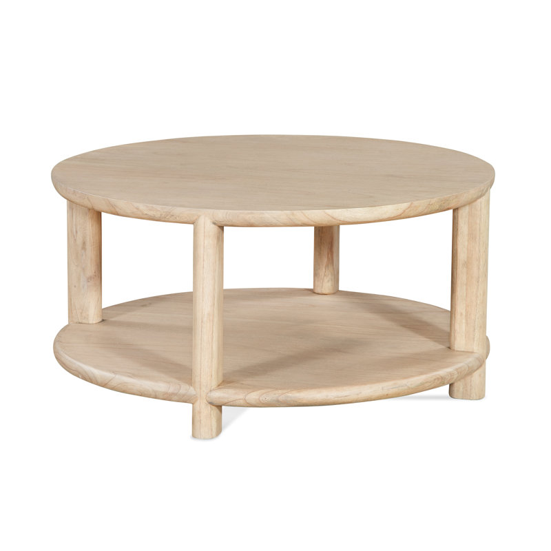 Table basse simple en bois massif Taya, Ponce