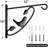 2 Pack 12 inch Hanging Brackets for Plants Outdoor Hngers Hanging Planter Hooks Lanterns Wall Planter Hanging Basket