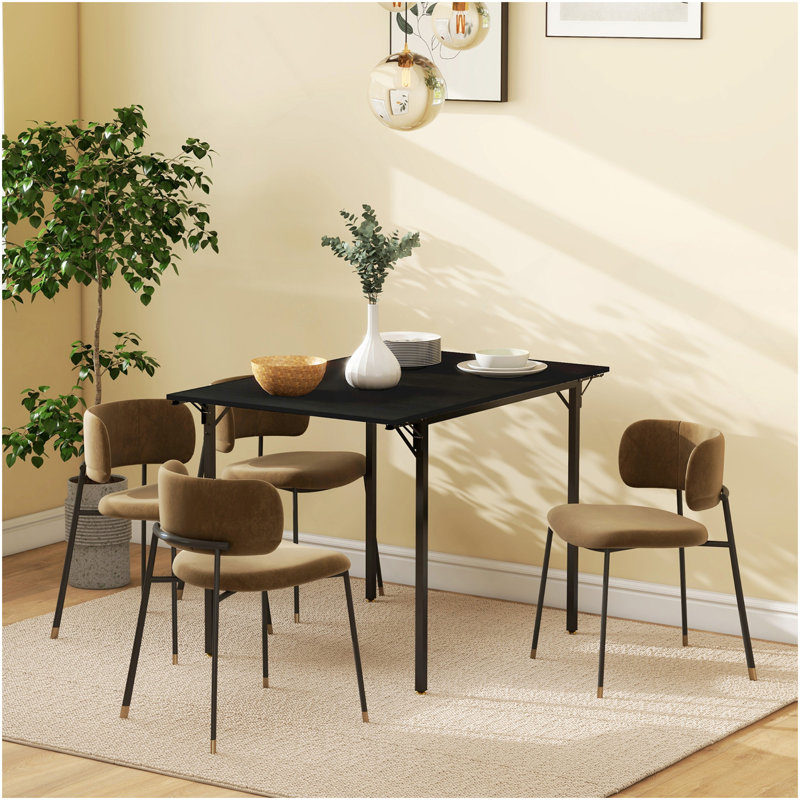 Table de salle à manger pliante industrielle pour 2 à 4 personnes