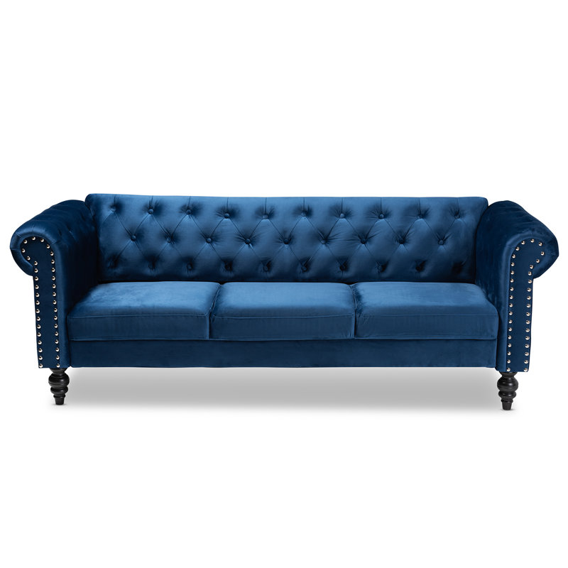 Gabrianna Upholstered 83.07'' Sofa, Navy