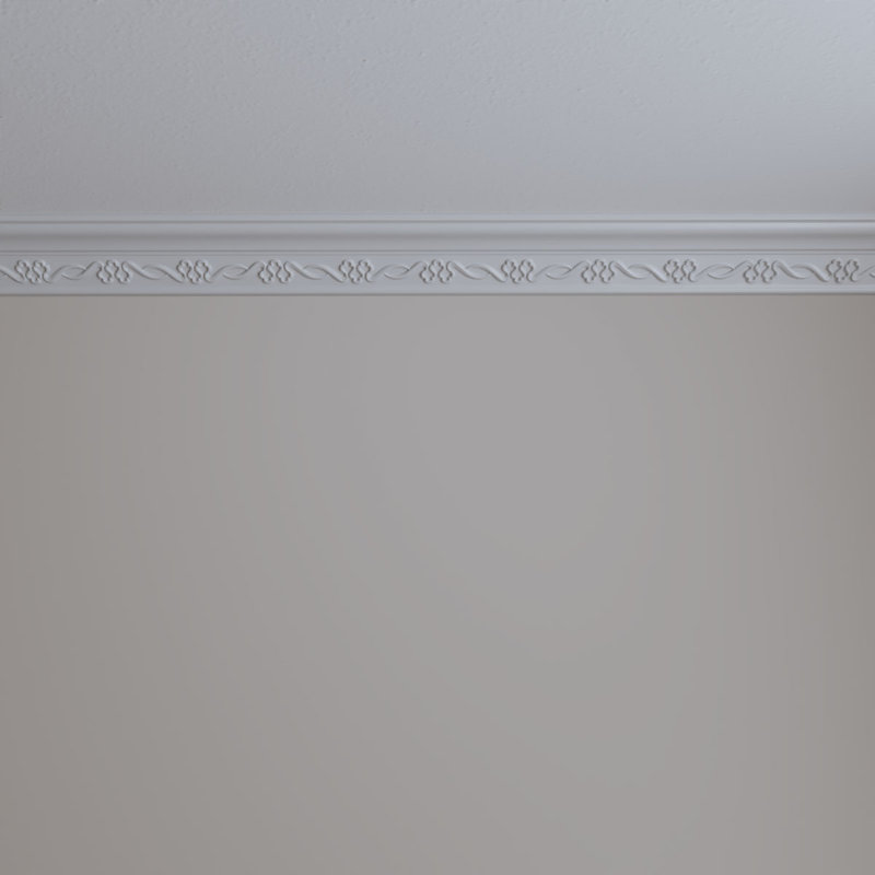 Primed White Polyurethane Decorative Crown Moulding