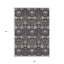 Tapis intérieur lavable floral noir et beige 9 'X 12'