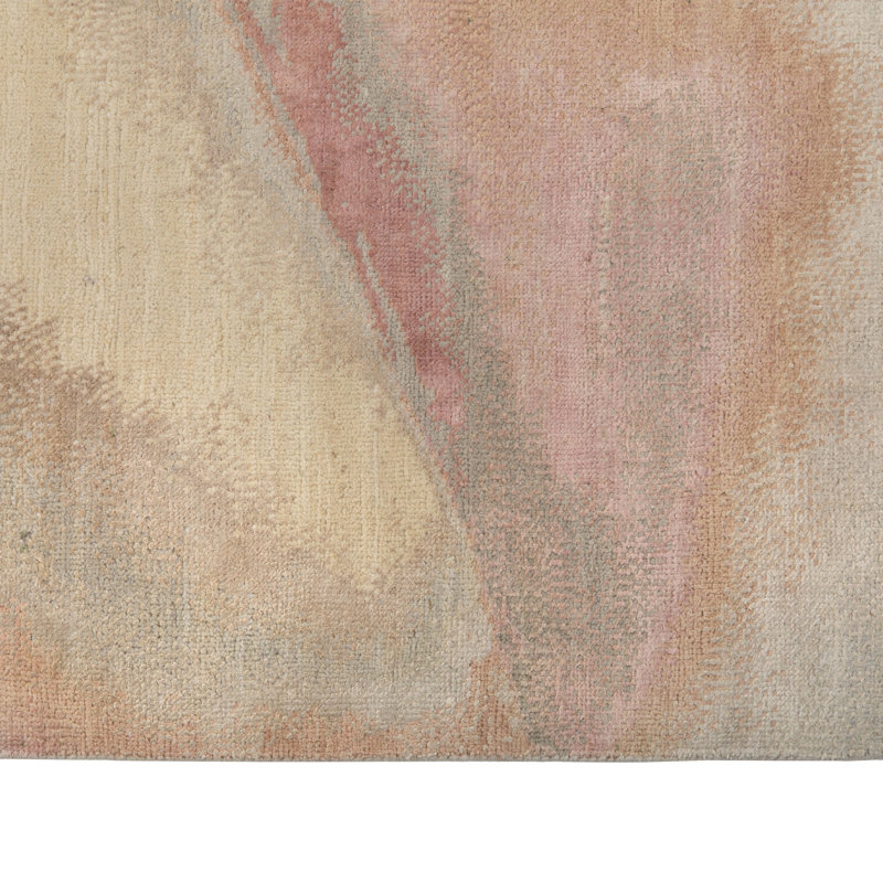 Contemporary Silk Wool Blend Rug
