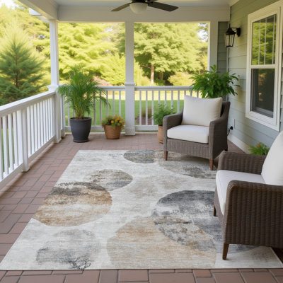 Machine Washable Indoor/Outdoor Micelotta ACN2346 Abstract Rug