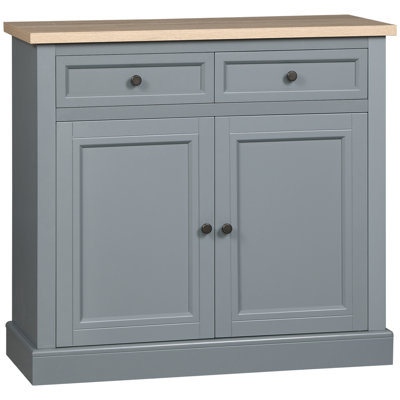 Buffet avec tiroirs de rangement, armoire de cuisine à 2 portes avec tablettes réglables, bar à café pour le salon, vestibule