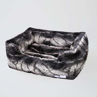 Deluxe Animal Print Polyester Pet Bed