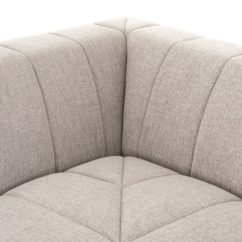Chaise d'appoint rembourrée Bowry, Grès Napa