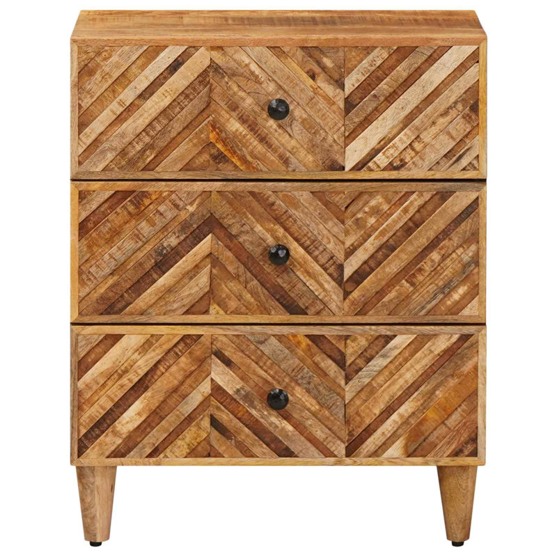50cm W Solid Wood Bedside Table