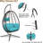 Hanging Egg Chair With Stand - Ergonomic Wicker Rattan Swing Chair For Indoor And Outdoor Use, Includes Cushion And Headrest For Comfortable Relaxation