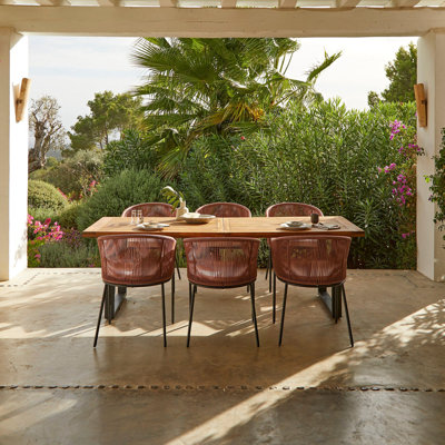 Fabiano Rectangular 6 - Person 175cm Long Dining Set with Cushions