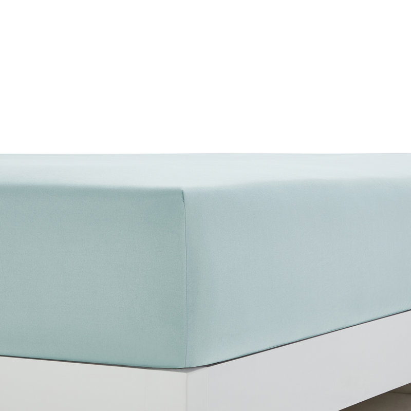 Soft Microfiber Fitted Sheets Moisture Wicking Fitted Bed Sheets Fits Up to 16" Deep Pocket, Full, Aqua
