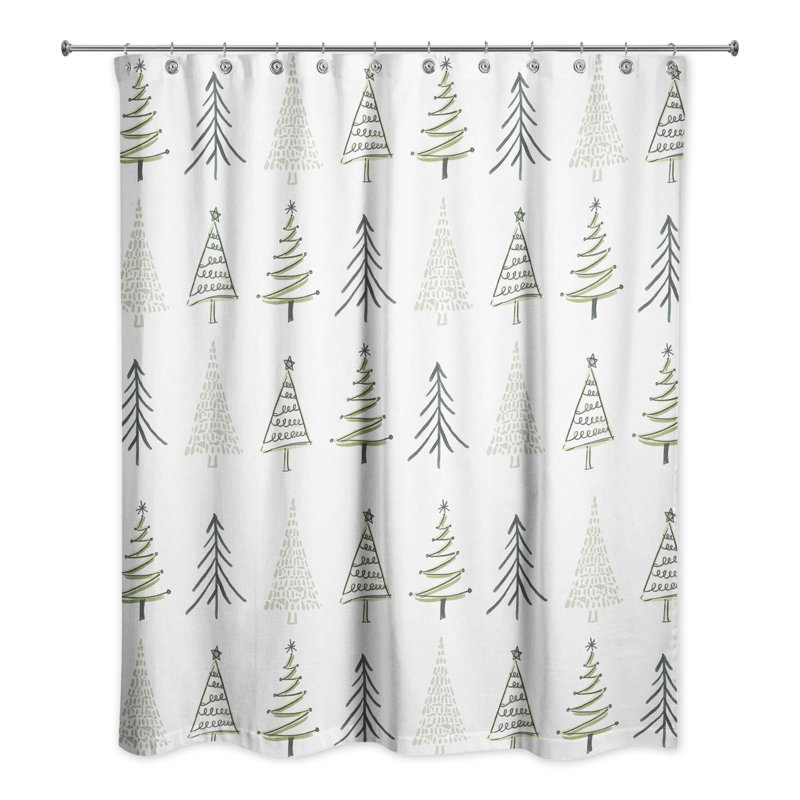 Tree Pattern Shower Curtain
