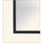 Sleek Black Casual-Style Wall Mirror