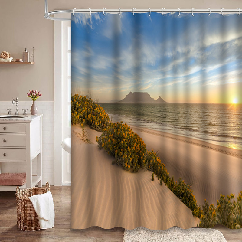 Rideau de douche South Summer Beach, L 72 po x l 72 po