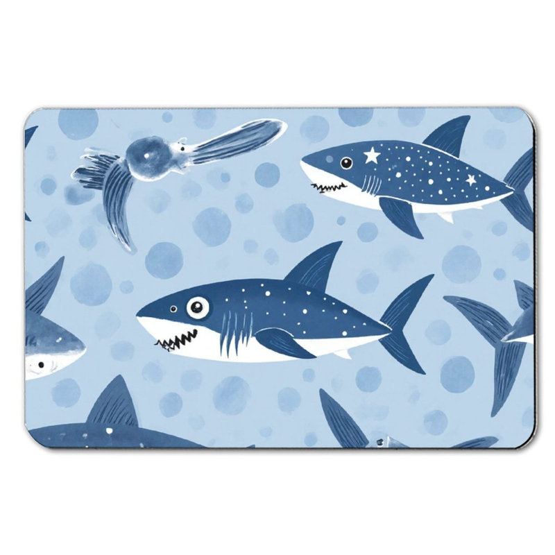 Tapis de bain Underwater Shark Scene pour salle de bain, 16 x 24