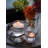 Set of 3 Seeded Bubble Glass Hurricane Candle Holders – 3.5", 5", 8" Heights, Clear Glass for Pillar & Votive Candles, Wedding & Table Centerpiece Decor