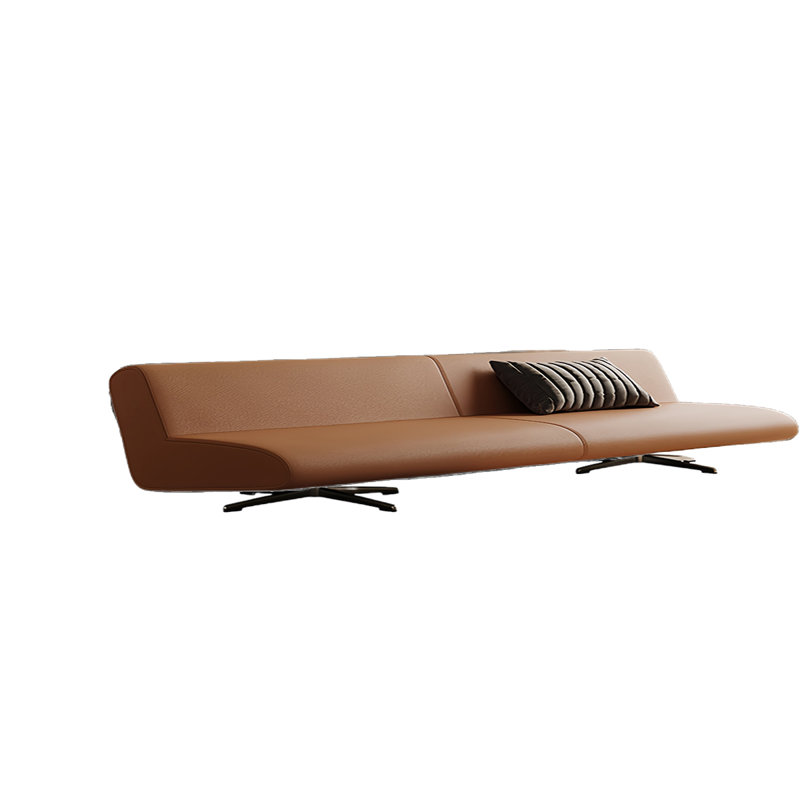 Banc rembourré en similicuir Sereya, H 19,68 po x l 70,86 po x P 21,65 po, Brun