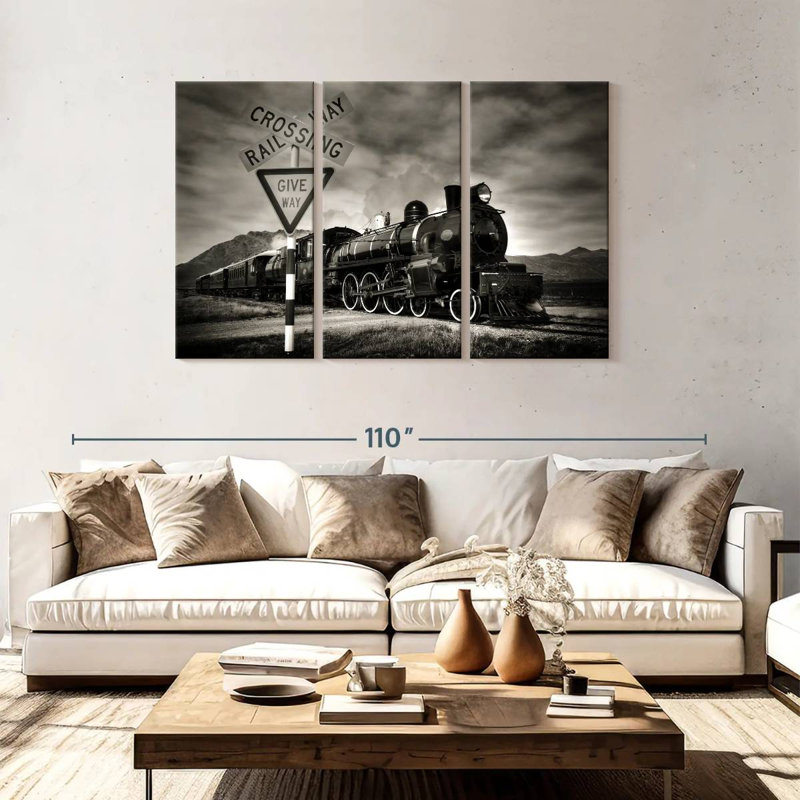 Mehar Rail Crossing, 48" H x 74" W