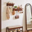 Wood Wall Organizer with Wall Baskets-640842204