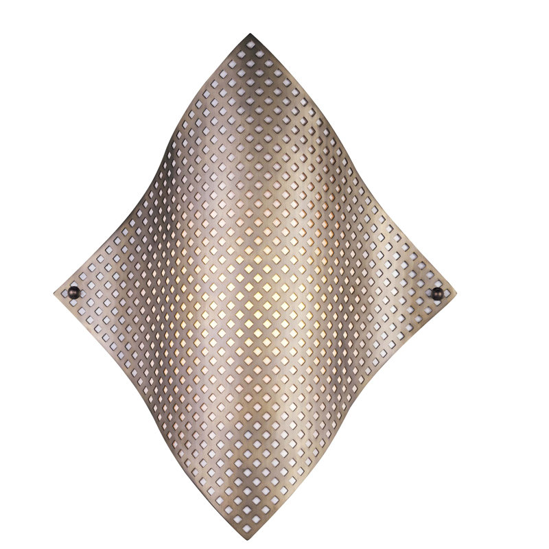 Grid Steel Flush Mounted Sconce