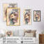 «Cute Lions Floral 3», impression sur toile-1015409364-1015409367