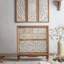 Console rectangulaire en bois massif brun