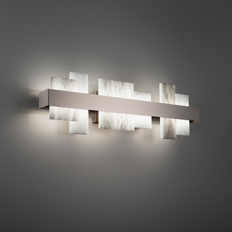Acropolis 1 - Light LED Vanity Light, Brushed Nickel