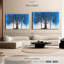 «Blue Moonlight Tree» sur toile-98978951