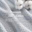 Ensemble de serviettes de bain en jacquard 100% coton bleu gaufré Spa 6 pièces-1131832644