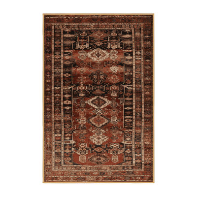 Tapis brun turc lavable à la machine