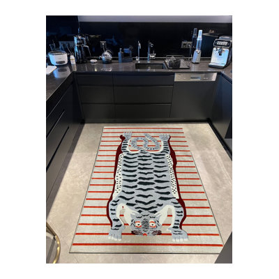 Tapis beige lavable beige
