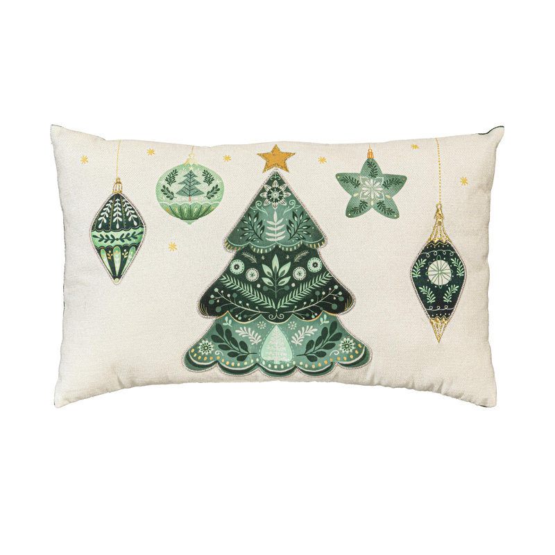 Coussin lombaire Christmas Ornaments, L 16 po x H 10,5 po