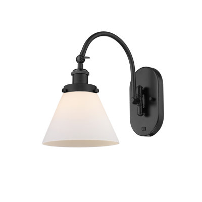 Applique murale 1 lumière 8 "à bras pivotant 8" Shauna Cone