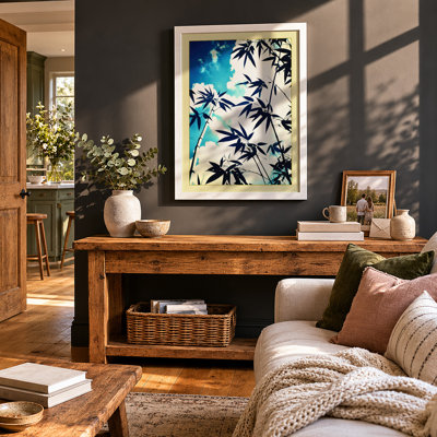 Bamboo Against Sky Japandi - Single Picture Frame Print