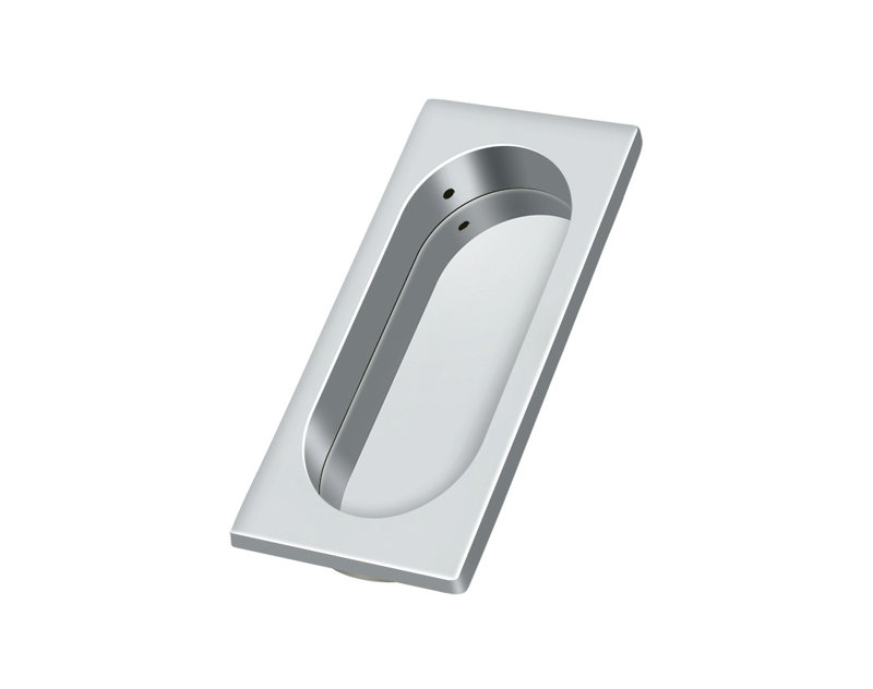 Recessed Pull, Polished Chrome