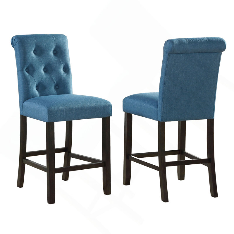 Tabouret à hauteur de comptoir Asons, Bleu