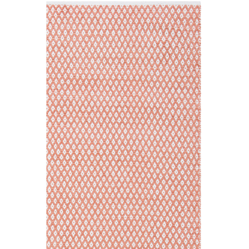 Alpizar Flat Weave Cotton Geometric Rug, Square 6'