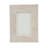 Luxe Cross Hatch Bone + Wood Photo Frame-109362745