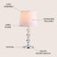 Dashai Crystal Table Lamp