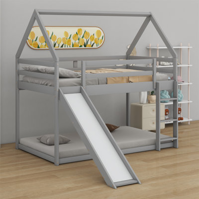 Bunk House Bed With Slide And Ladder