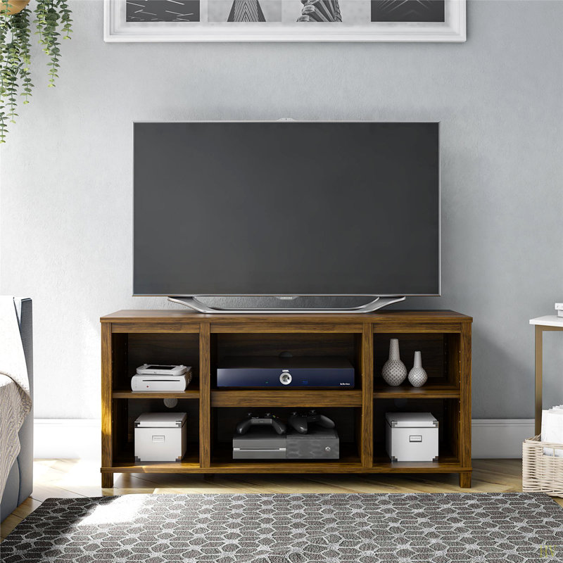 Parsons TV Stand For Tvs Up To 50", Dark Brown