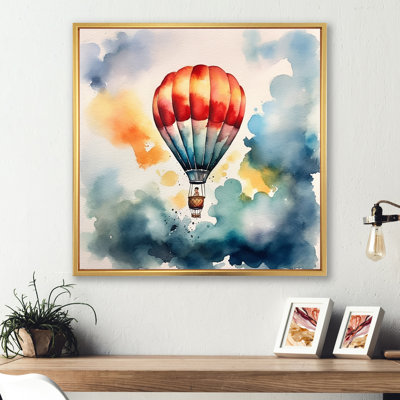 " Hot Air Ballon Colorful Ascent "