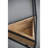 S/3 Geometric Fir Wood Wall Planters with Black Iron Frames, Sculptural Hanging Plant Holders
